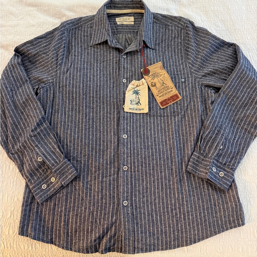 Purnell Santa Barbara Workwear Flannel Shirt XL NWT